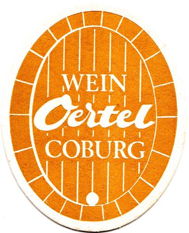 coburg co-by wein rtel 1a (oval225-wein oertel coburg-hellbraun) 